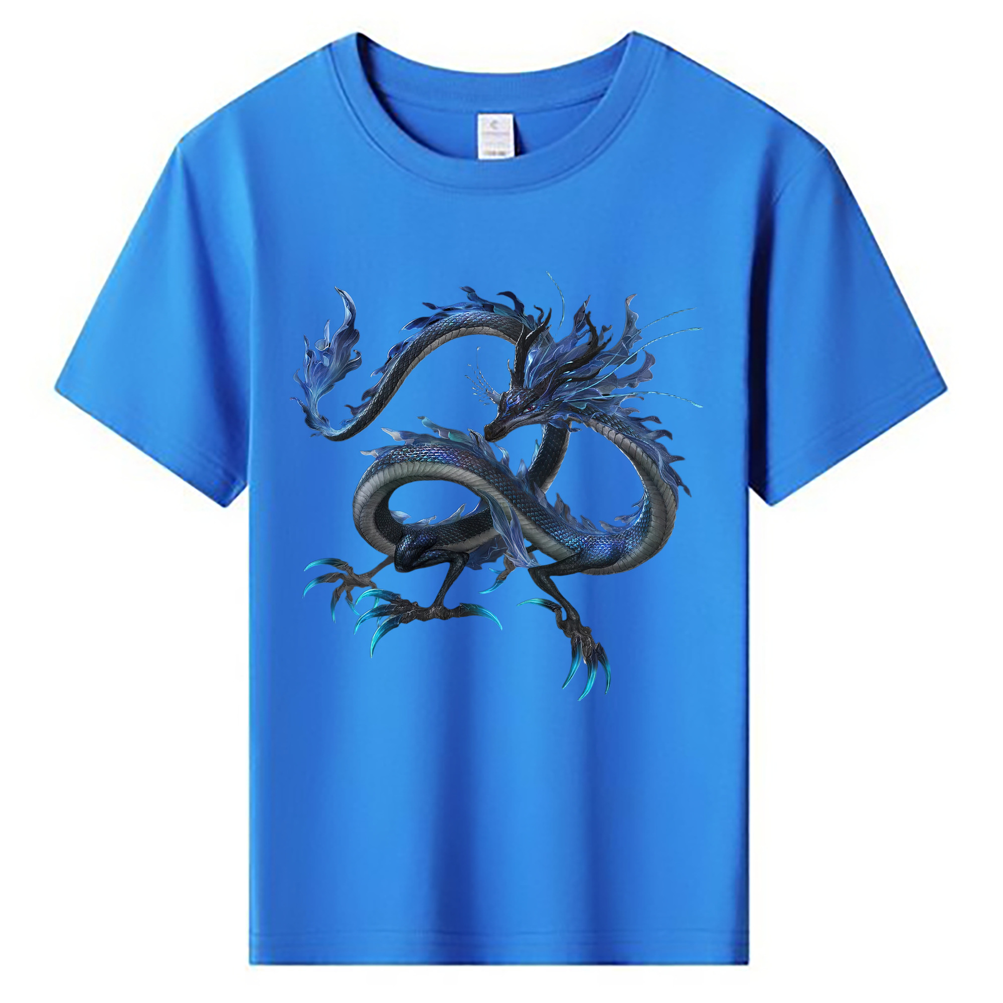 （画像用） Ne Zha 2 ナタ 魔童の大暴れ 綿100％キッズTシャツ（フロントプリント）